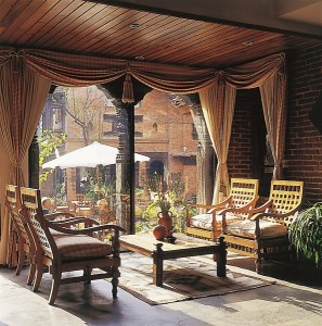 Dwarika's hotel Kathmandu historic cultural boutique hotel Kathmandu architectural preservation
