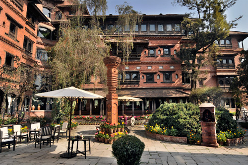 Dwarika's hotel Kathmandu historic cultural boutique hotel Kathmandu architectural preservation