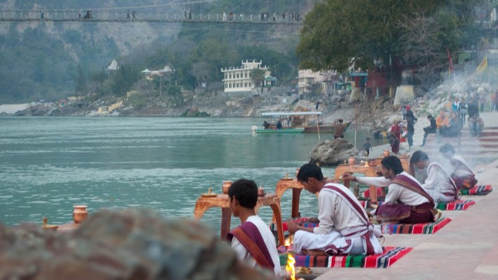 Rishikesh, India, pilgrims