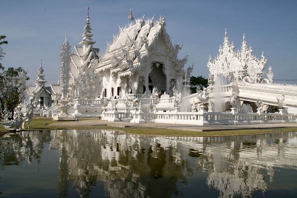 Chiang Rai famous White Temple Wat Rong Khun