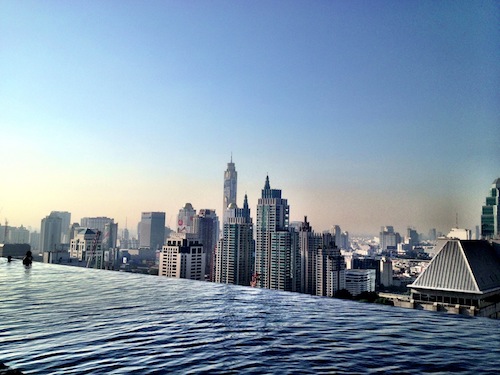 Okura Prestige Bangkokok, luxury hotel Bangkok, infinity pools Bangkok, www.BarefootLuxe.net