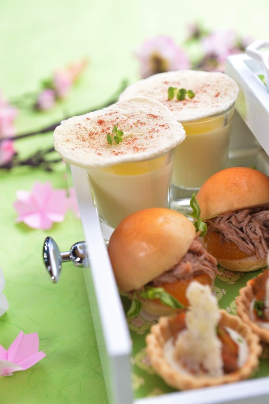 Sakura afternoon tea set, Okura Prestige Bangkok hotel, best luxury hotel Bangkok, www.BarefootLuxe.net